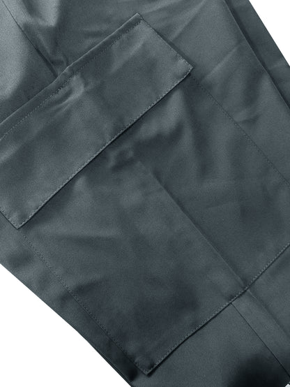 【LAST DAY SALE】Women's Cargo Pants - Non-Stretchy Work Pants with Zipper Pocket, Drawstring Waist, All-Season Trousers for Hiking, Running