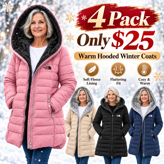 [Clearance] Waterproof Fleece-Lined Quilted Coat