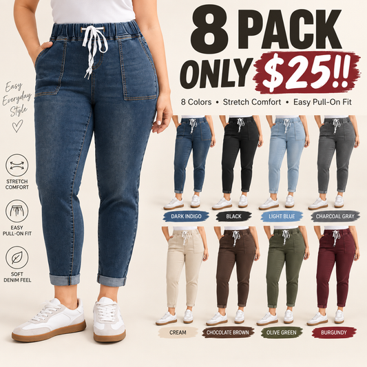 Women's High Waist Cotton Denim Skinny Jeans